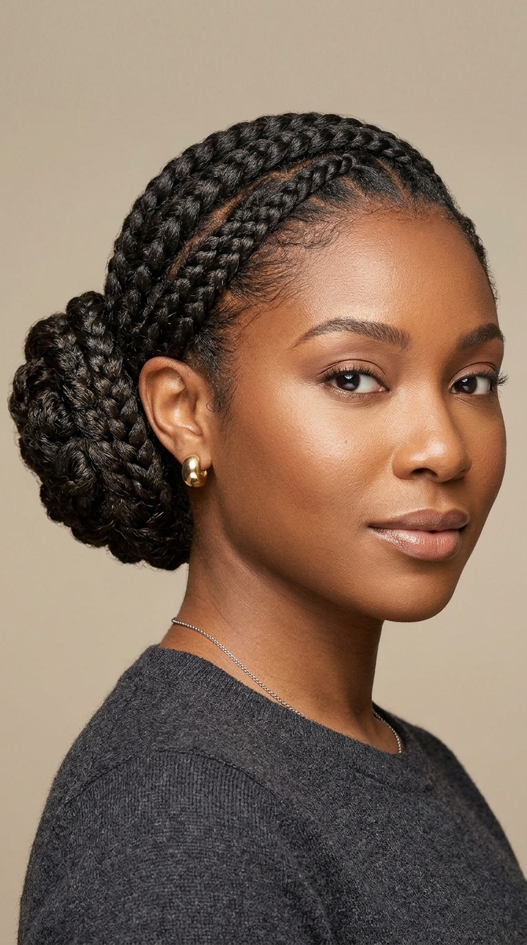 Side Braided Bun