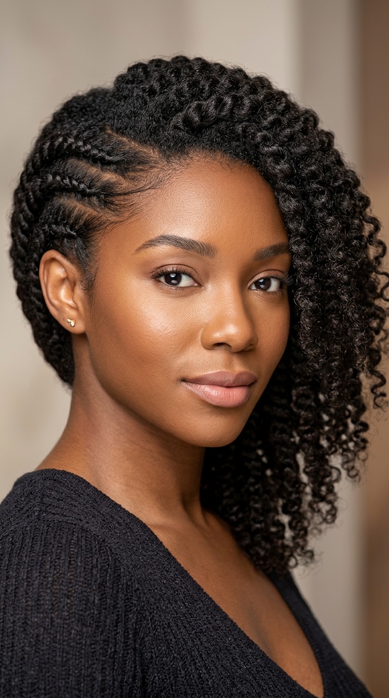 Side Flat-Twist Accents
