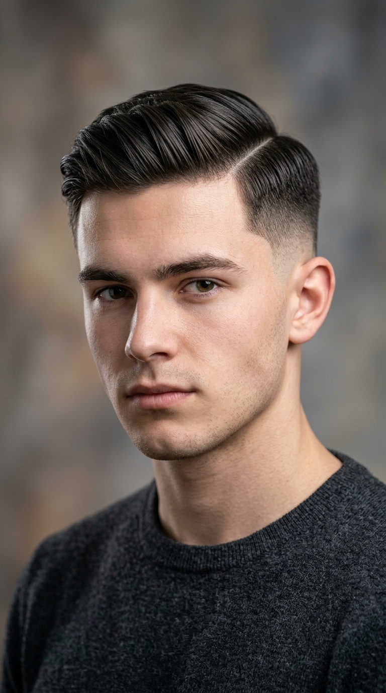 Side Part with Taper Fade