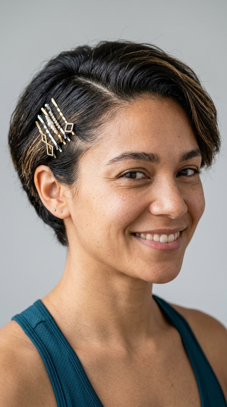Side-Parted Bobby Pin Set