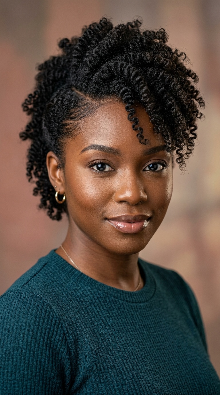 Side-Parted Frohawk