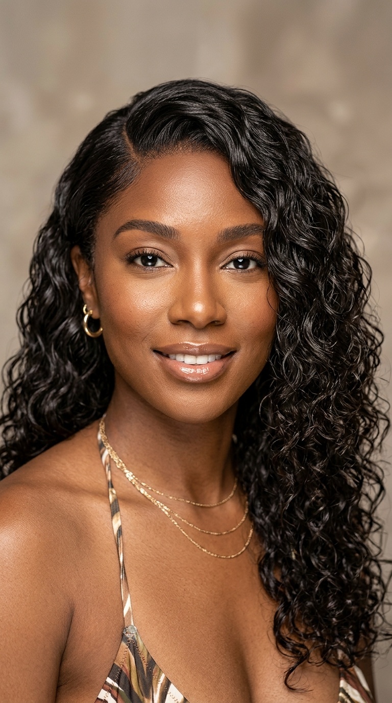 Side-Parted Glamour Waves