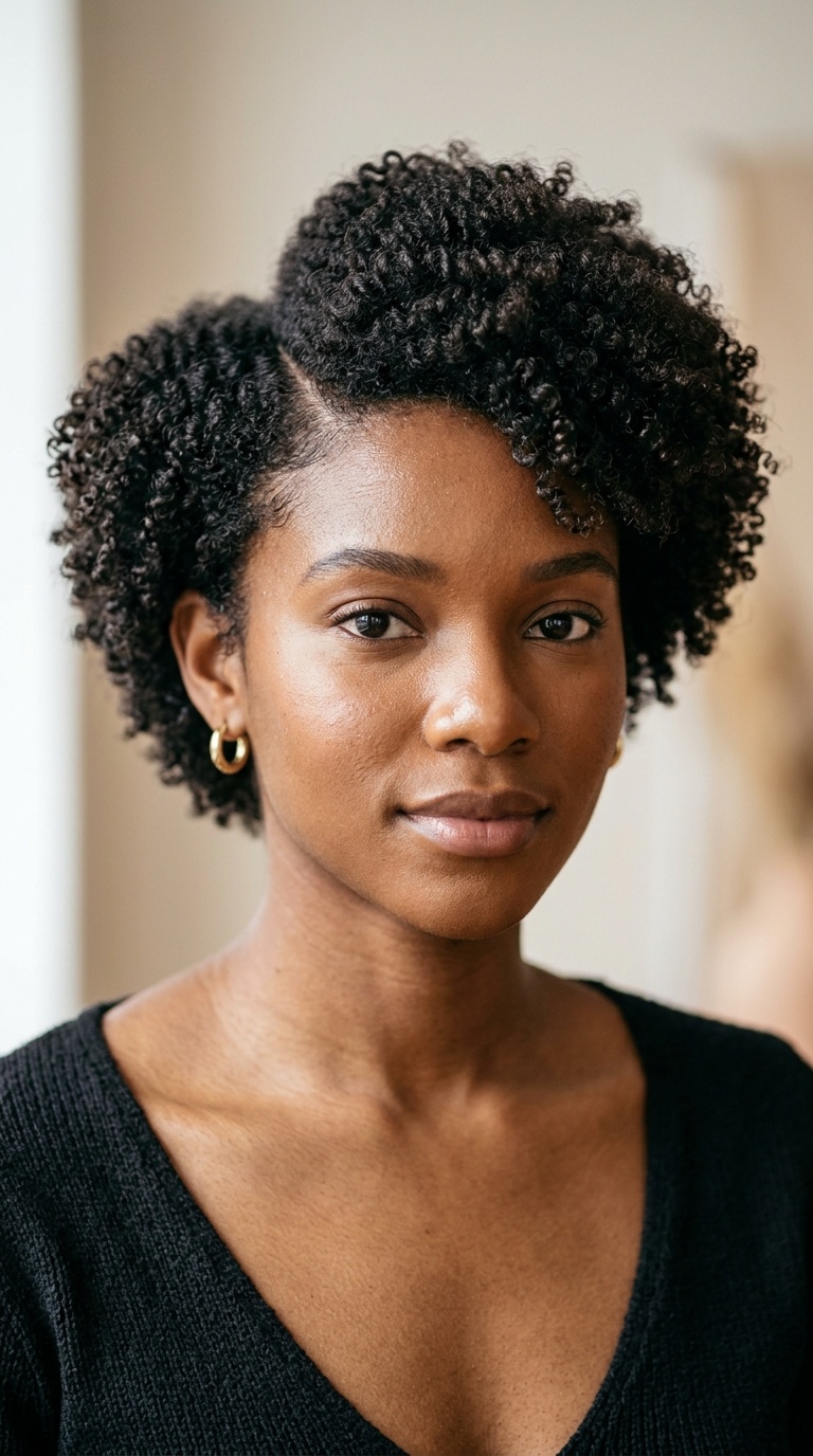 Side-Parted Tapered Fro