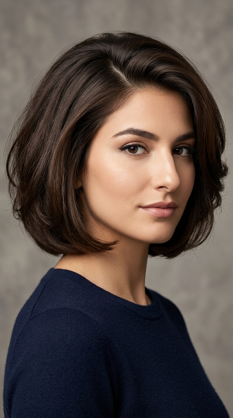 Side-Parted Voluminous Bob