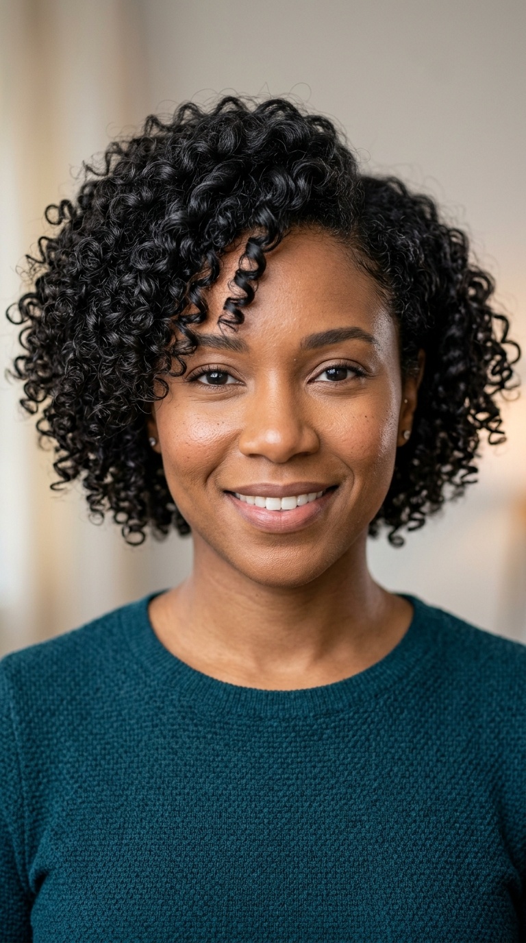 Side-Parted Voluminous Curls