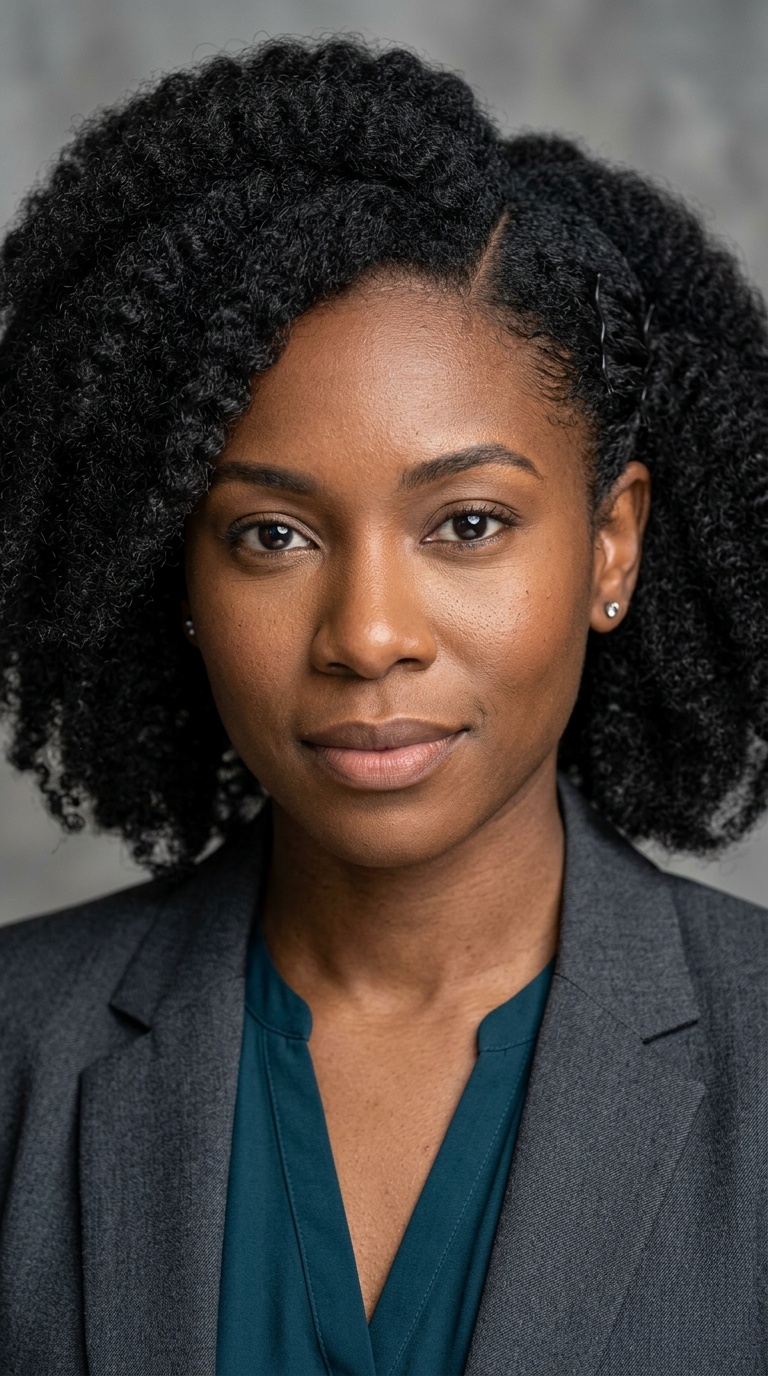 Side-Pinned Afro