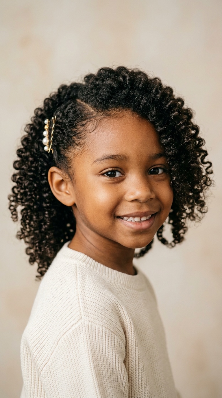 Side-Pinned Curls