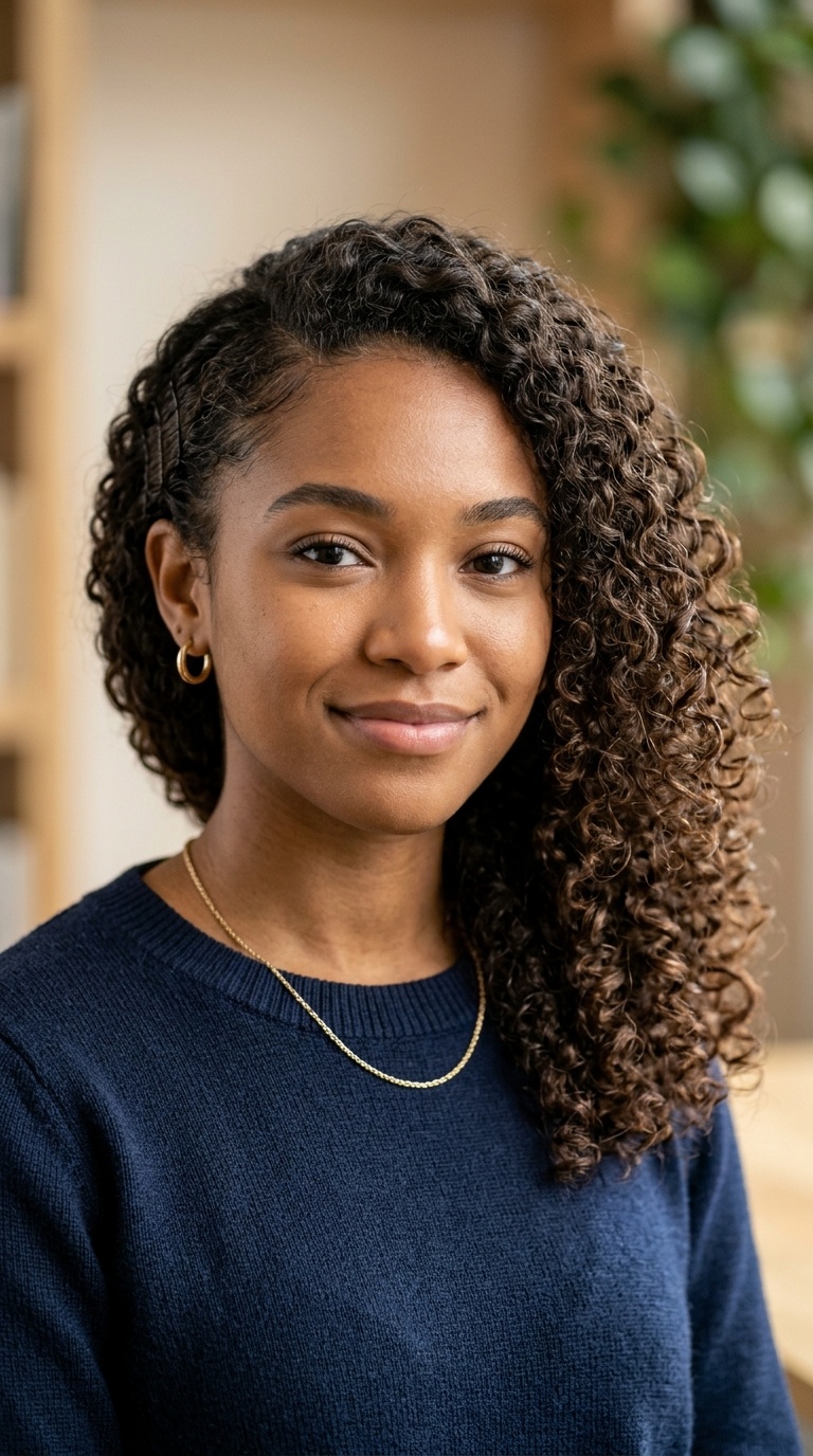 Side-Pinned Defined Curls