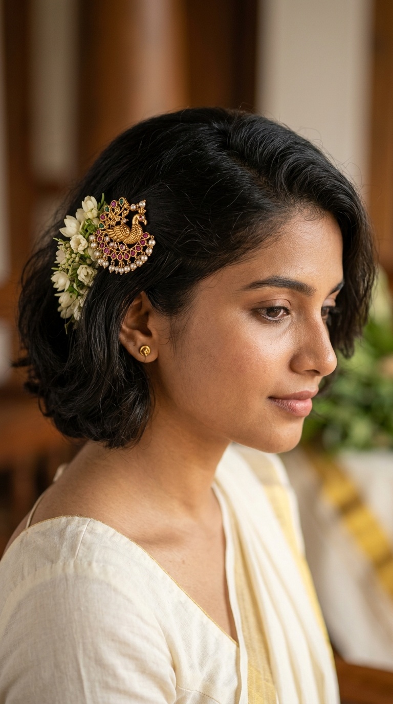 Side-Pinned Temple Jewelry Accent