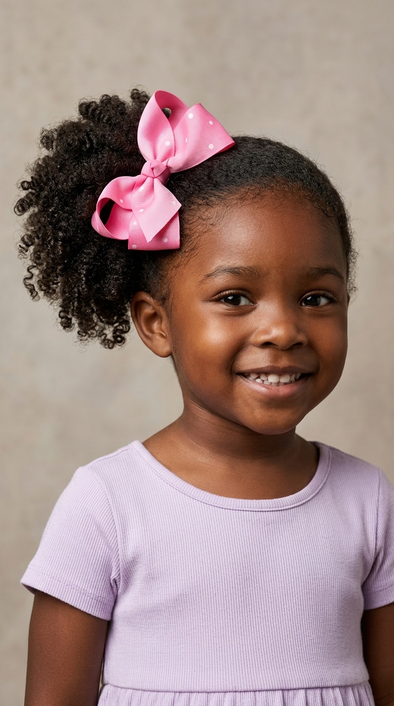 Side Puff with Jumbo Bow