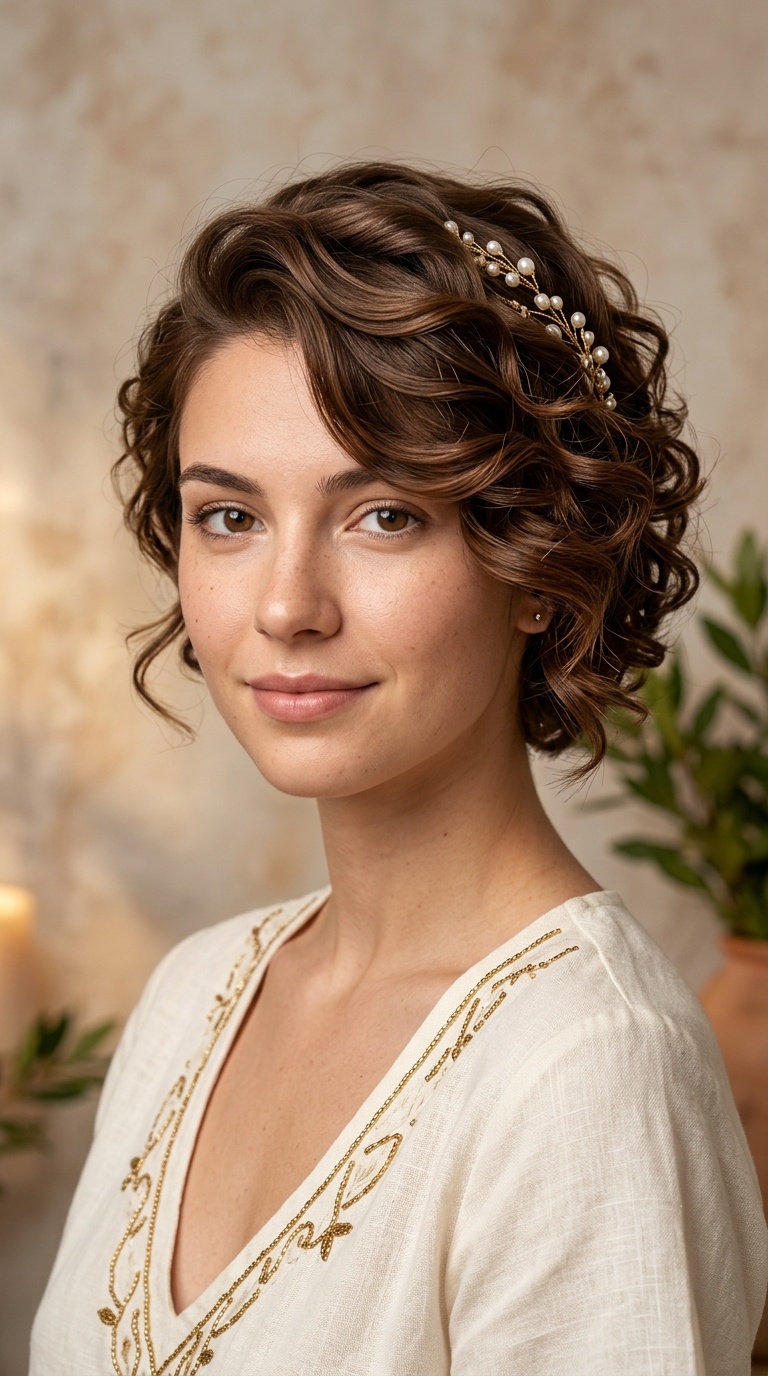 Side-Swept Aphrodite Curls