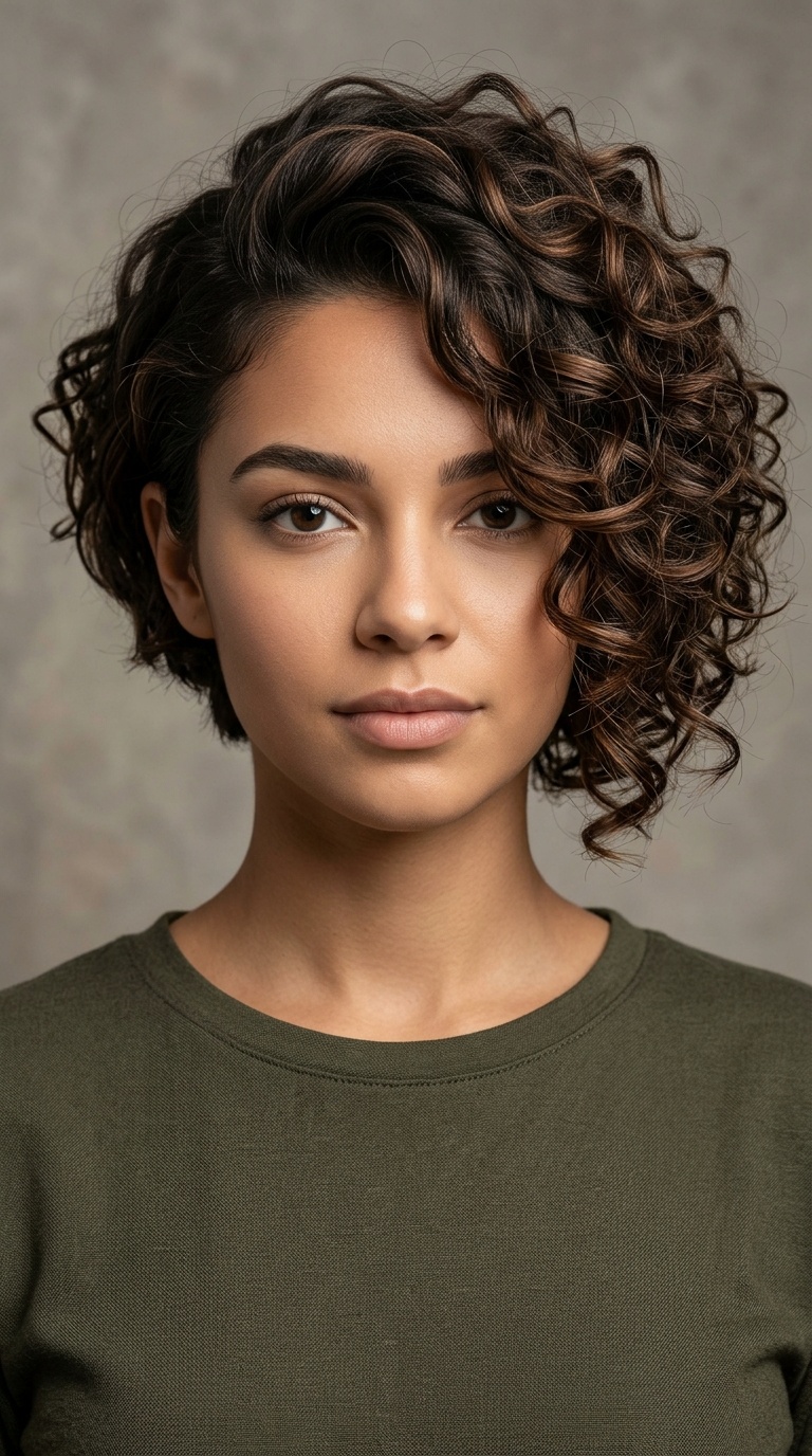 Side-Swept Asymmetrical Bob