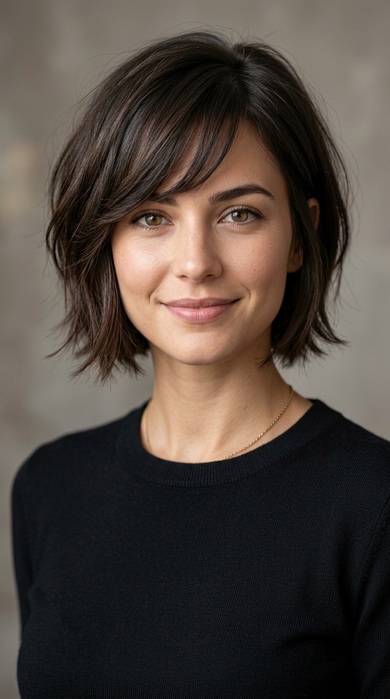 Side-Swept Bangs