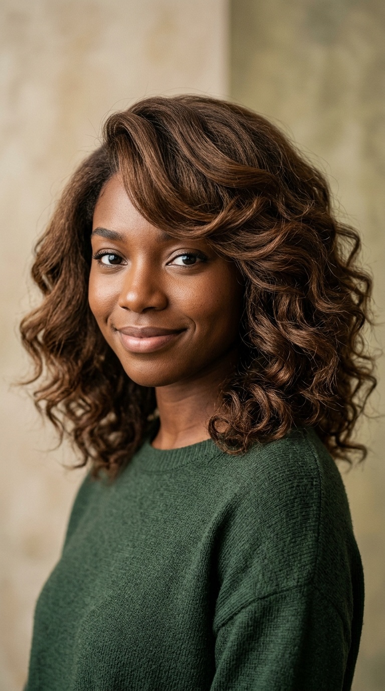 Side-Swept Bangs with Volume