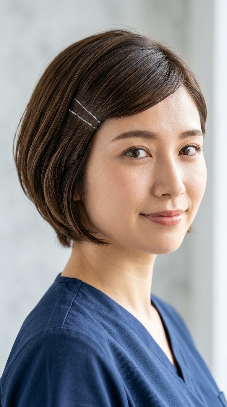 Side-Swept Bobby Pin Design