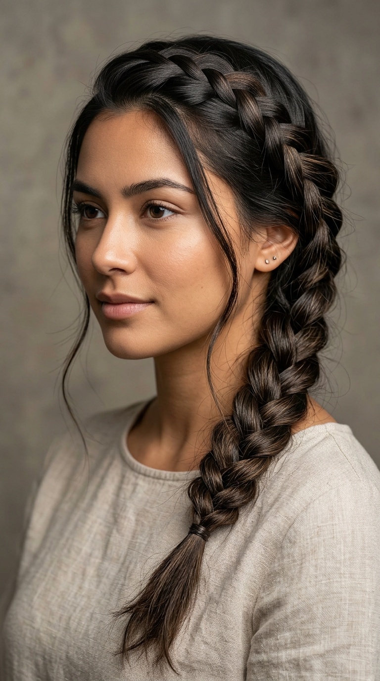 Side-Swept Braid