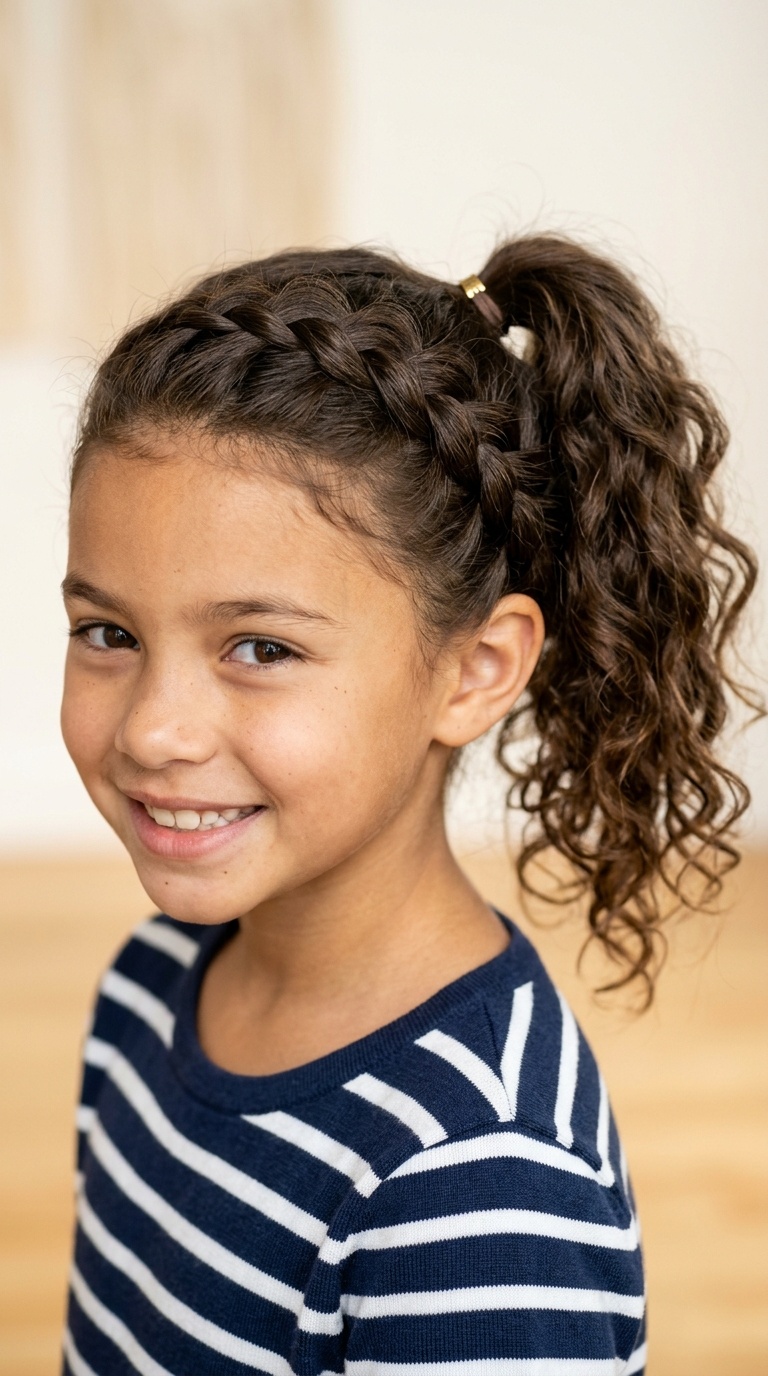 Side-Swept Braid with Textured Pony