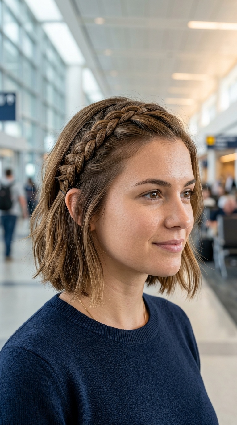 Side-Swept Braided Accent