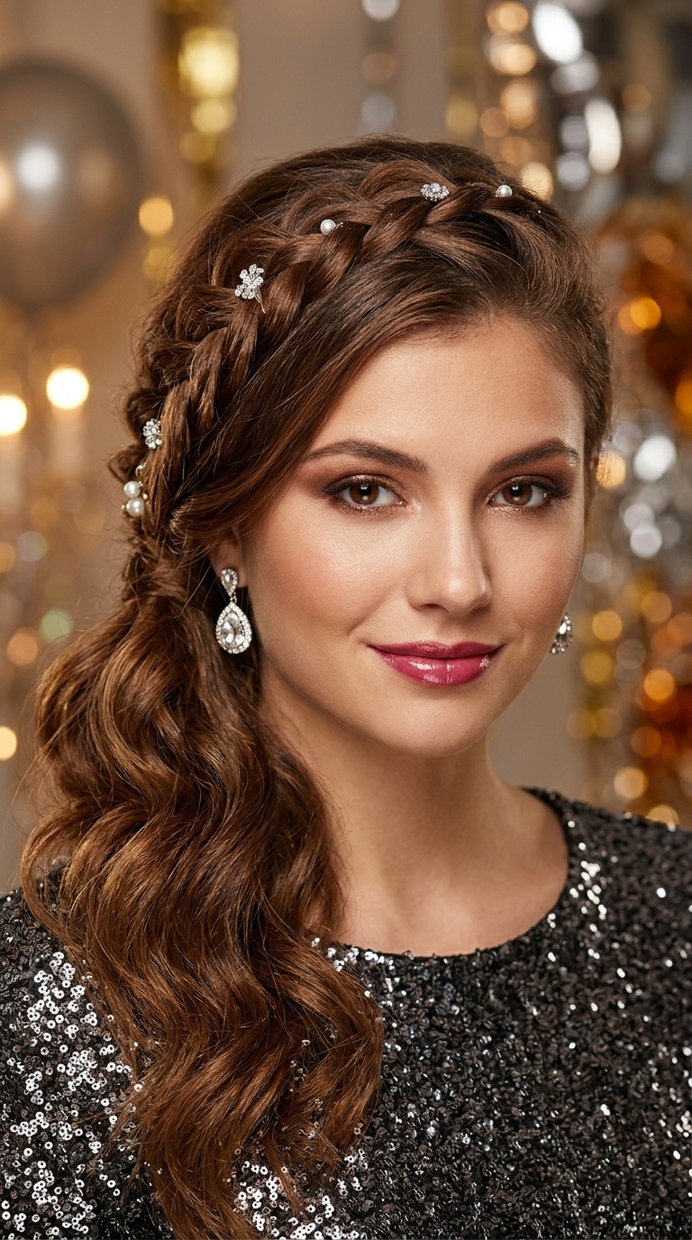 Side-Swept Braided Accent