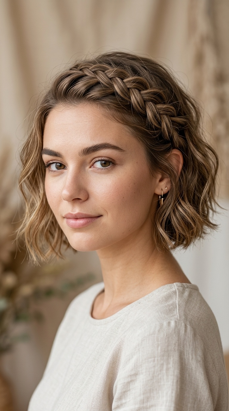 Side-Swept Braided Accent