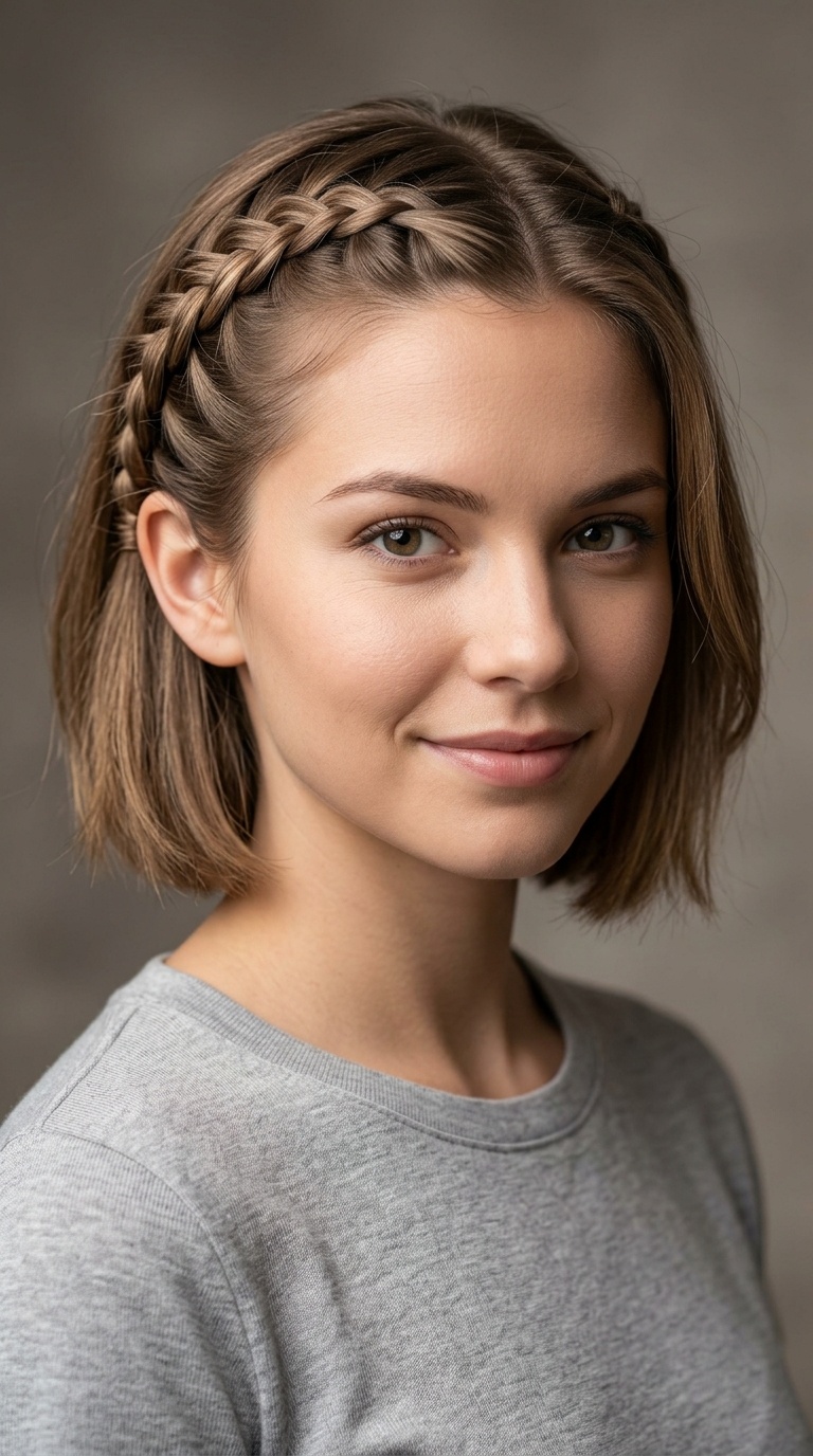 Side-Swept Braided Accents