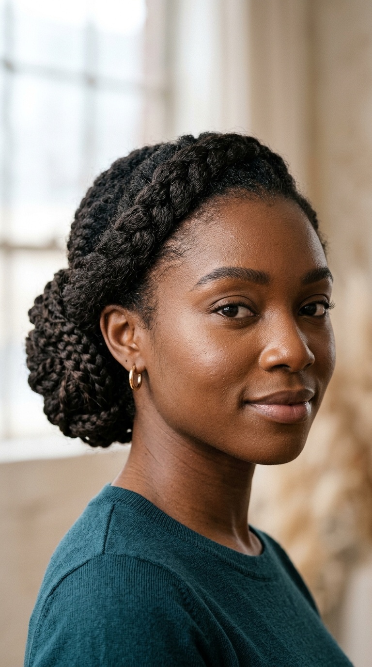 Side-Swept Braided Chignon