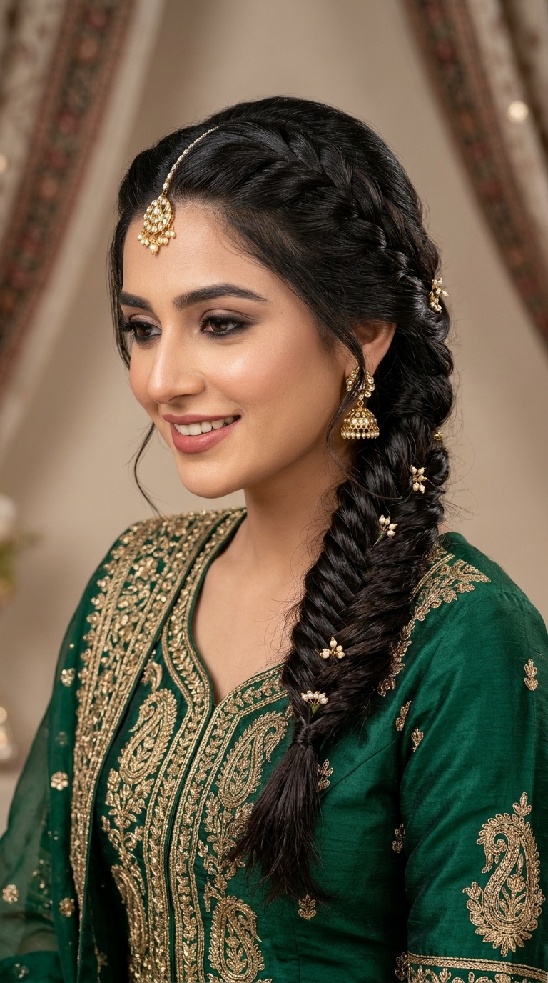 Side-Swept Braided Fishtail