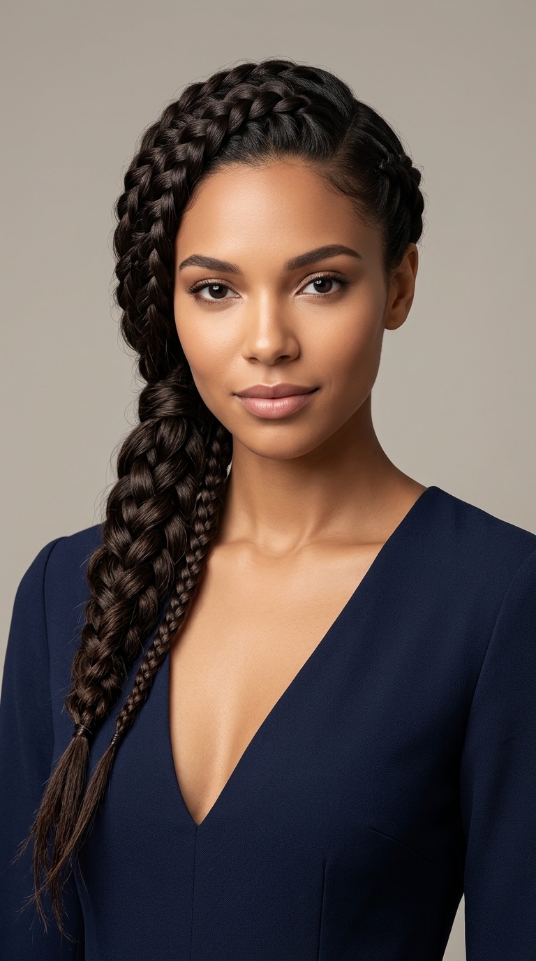 Side-Swept Braids
