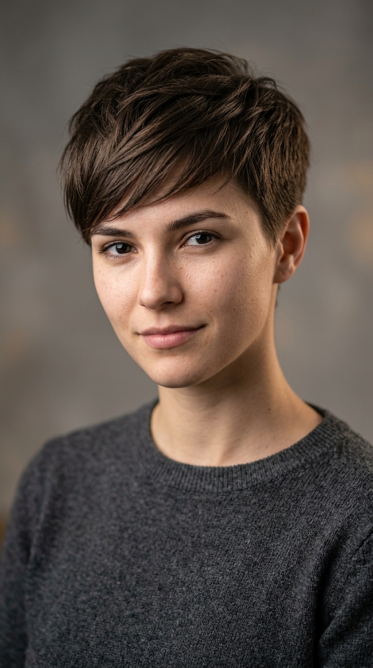 Side-Swept Caesar Cut