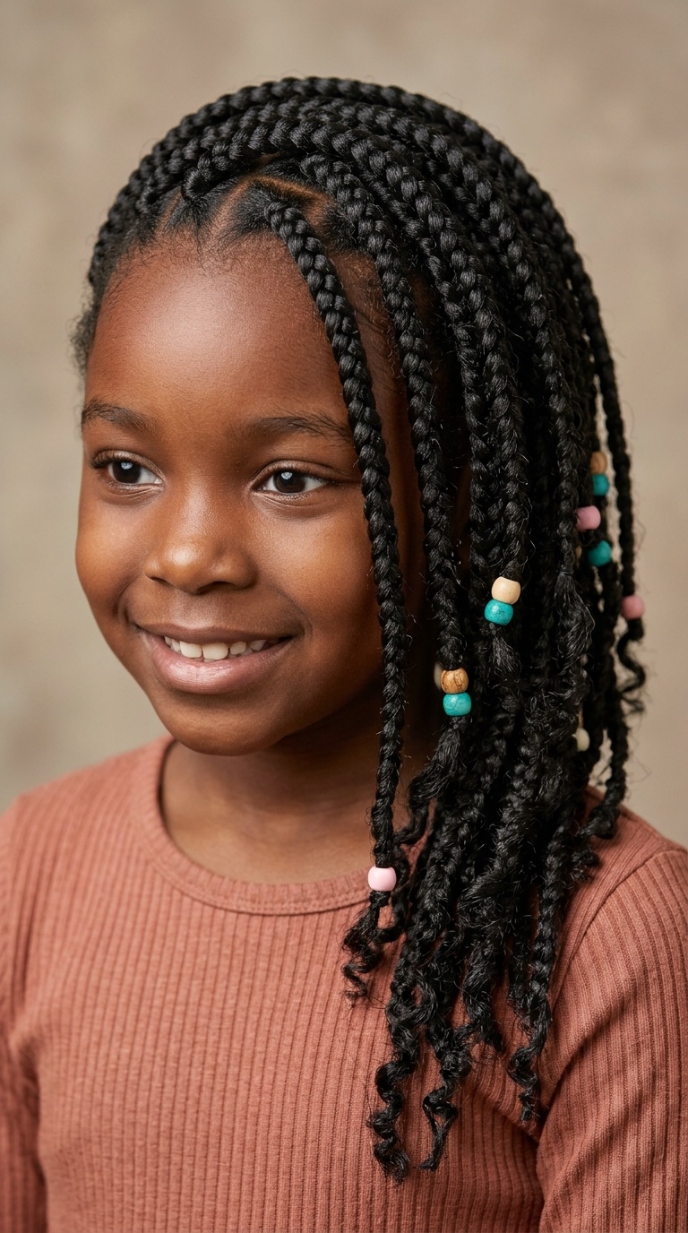 Side-Swept Crochet Braids