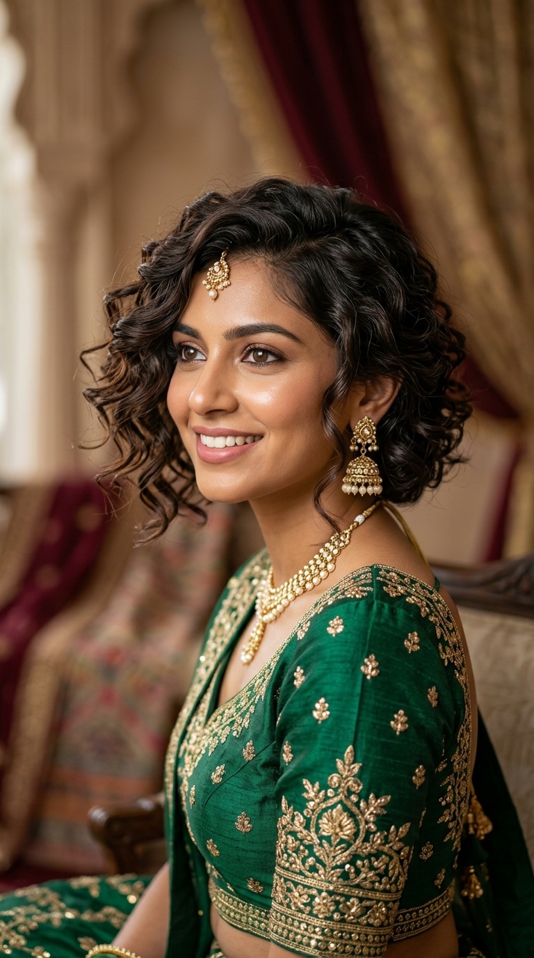 Side-Swept Curls