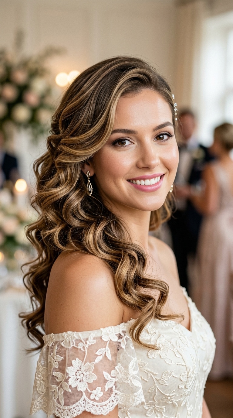 Side-Swept Curls