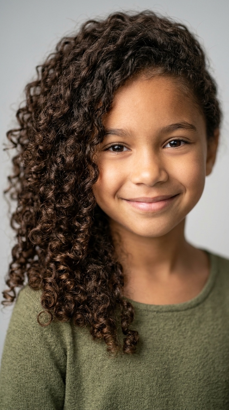 Side-Swept Curls