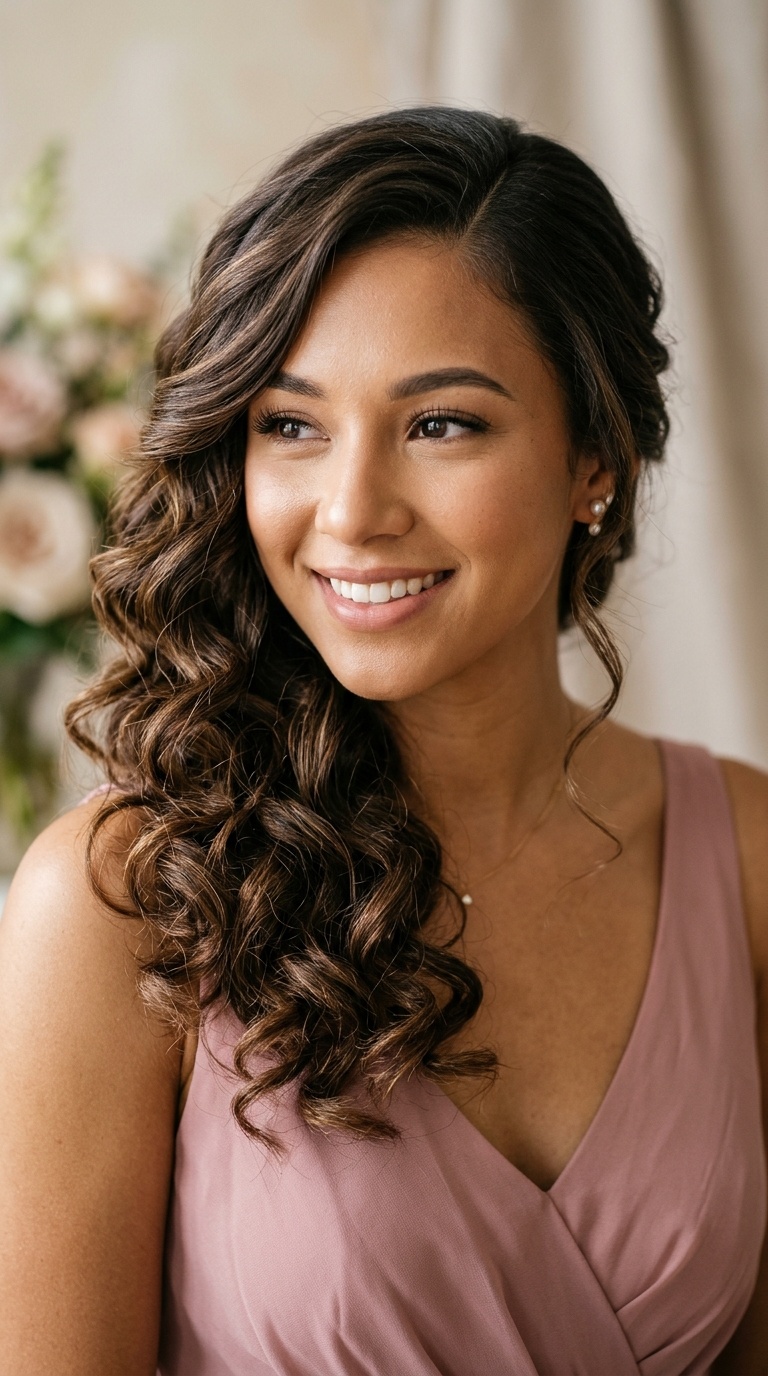 Side-Swept Curls