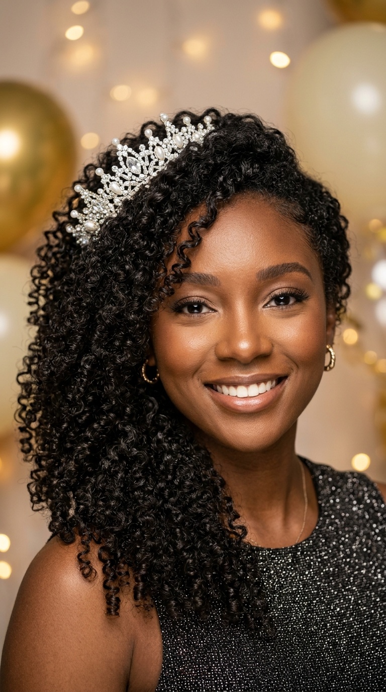 Side-Swept Curls with a Side-Set Crown