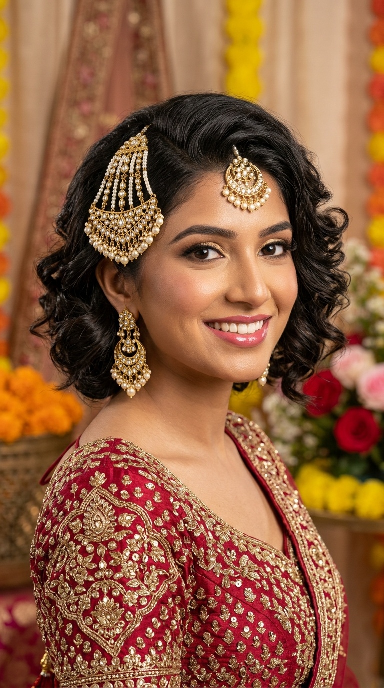 Side-Swept Curls with Heavy Passa