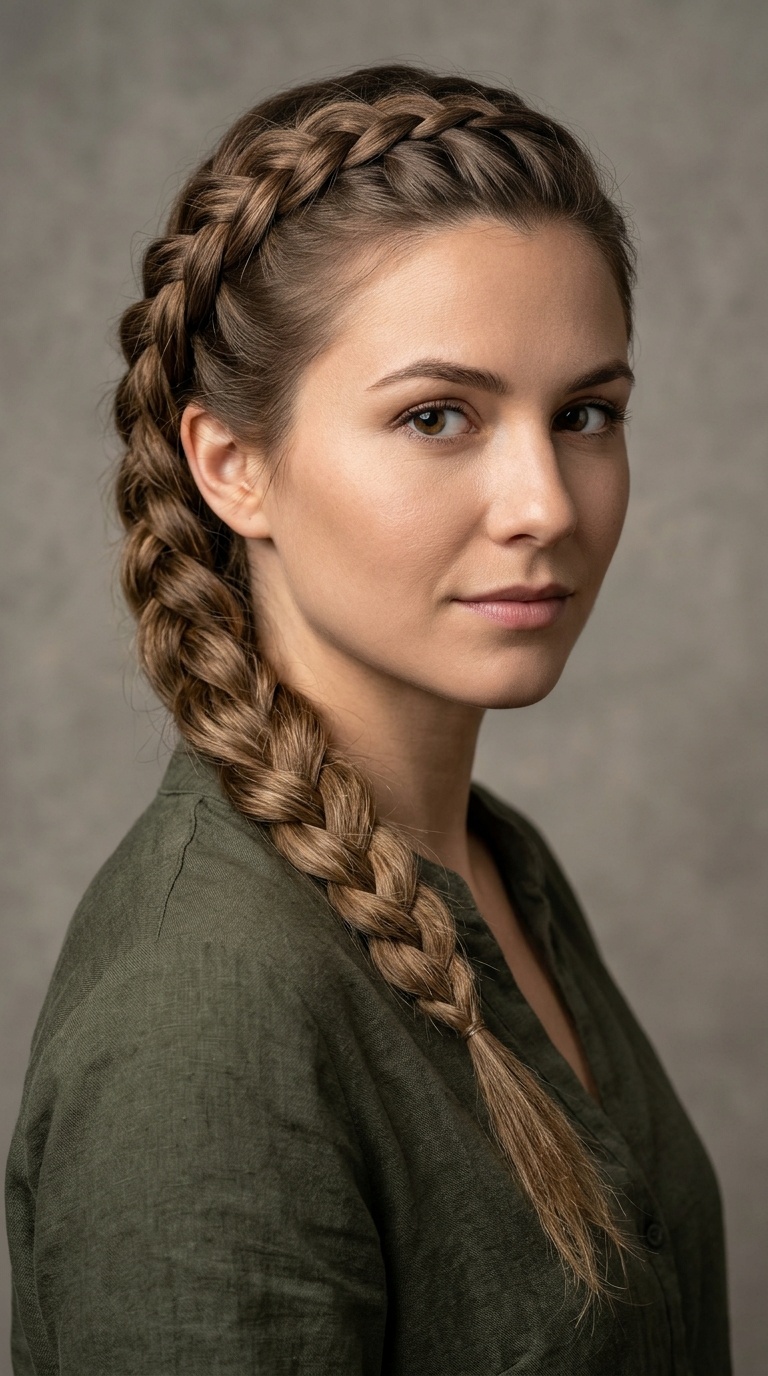 Side-Swept Dutch Braid
