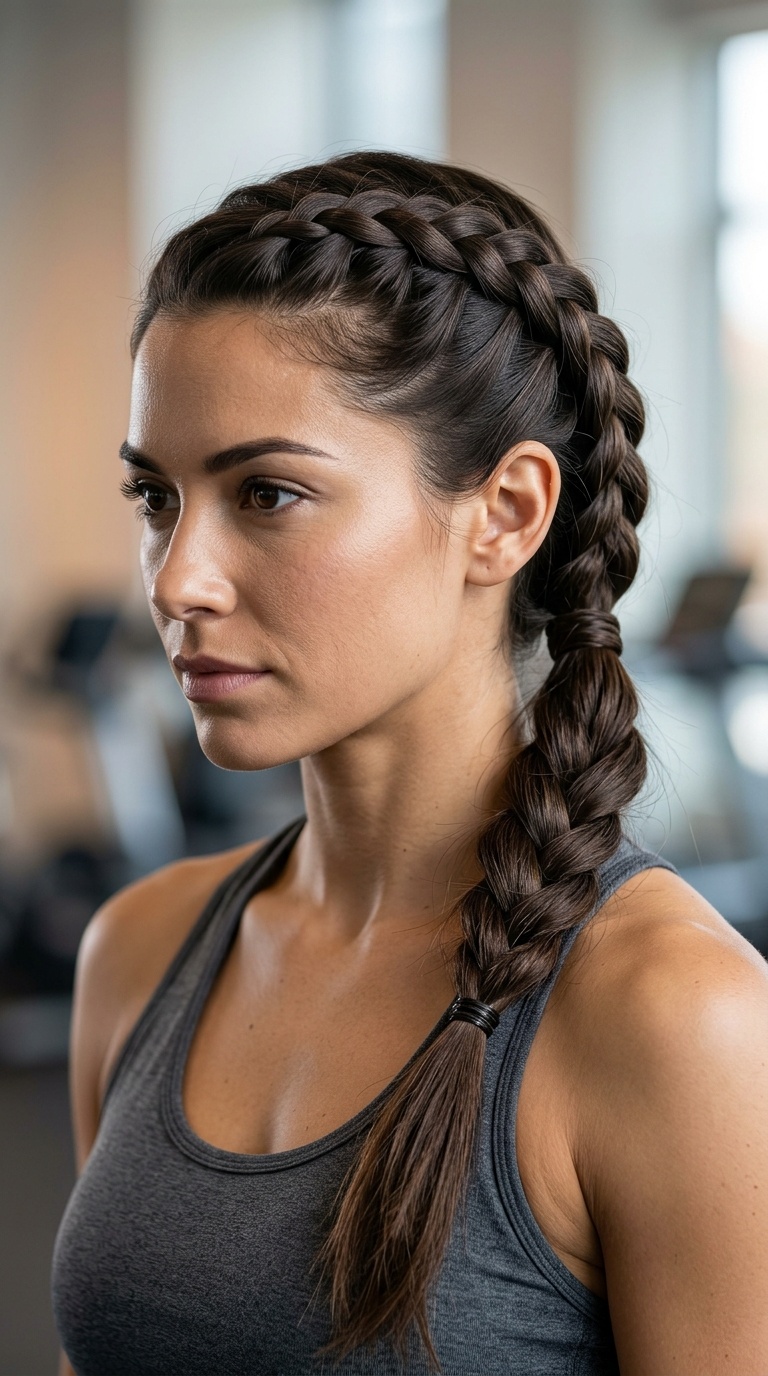 Side-Swept Dutch Braid