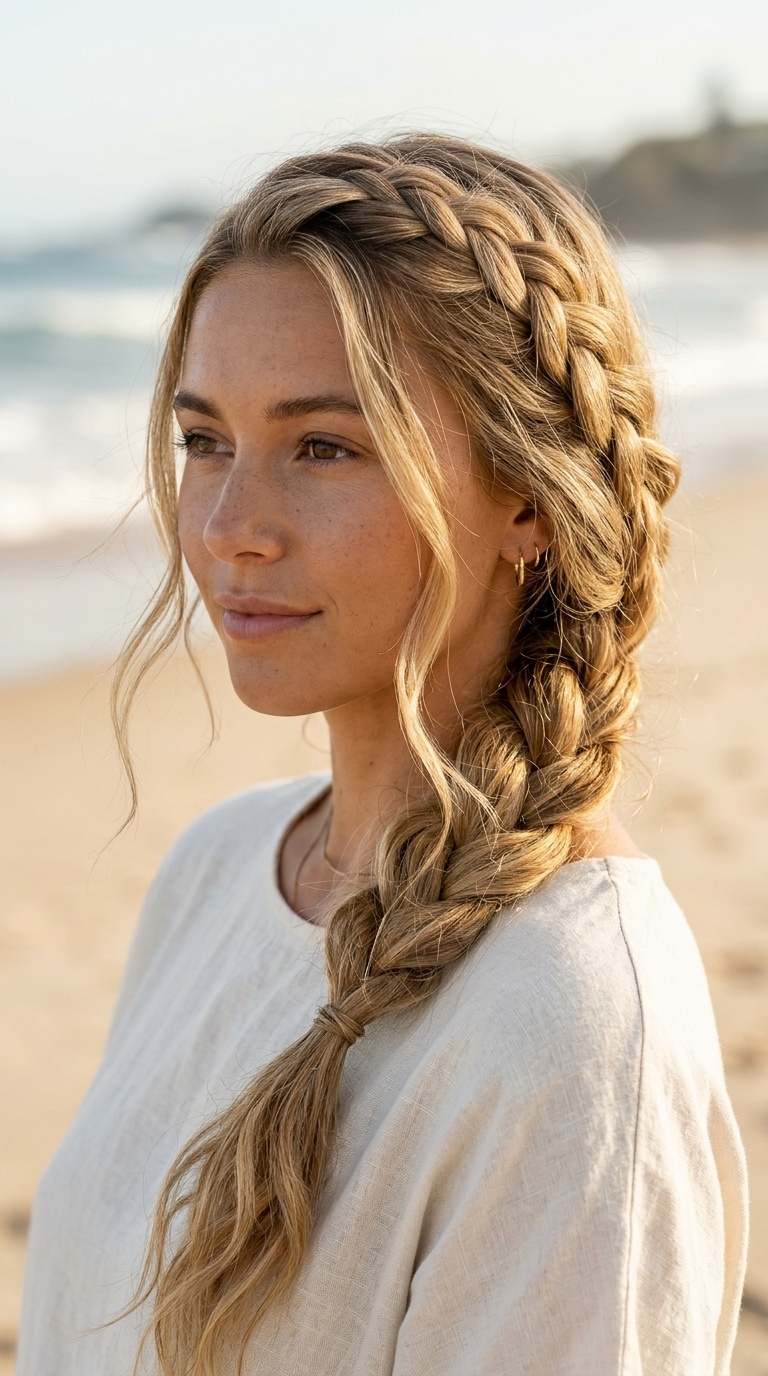 Side-Swept Dutch Braid