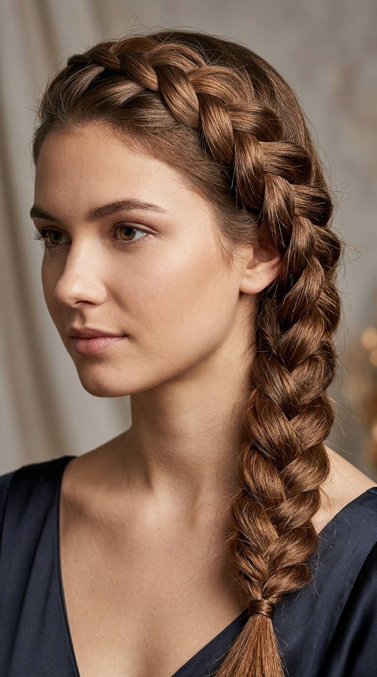 Side-Swept Dutch Braid