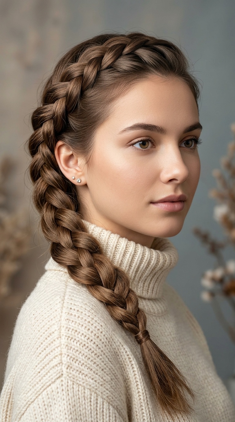 Side-Swept Dutch Braid