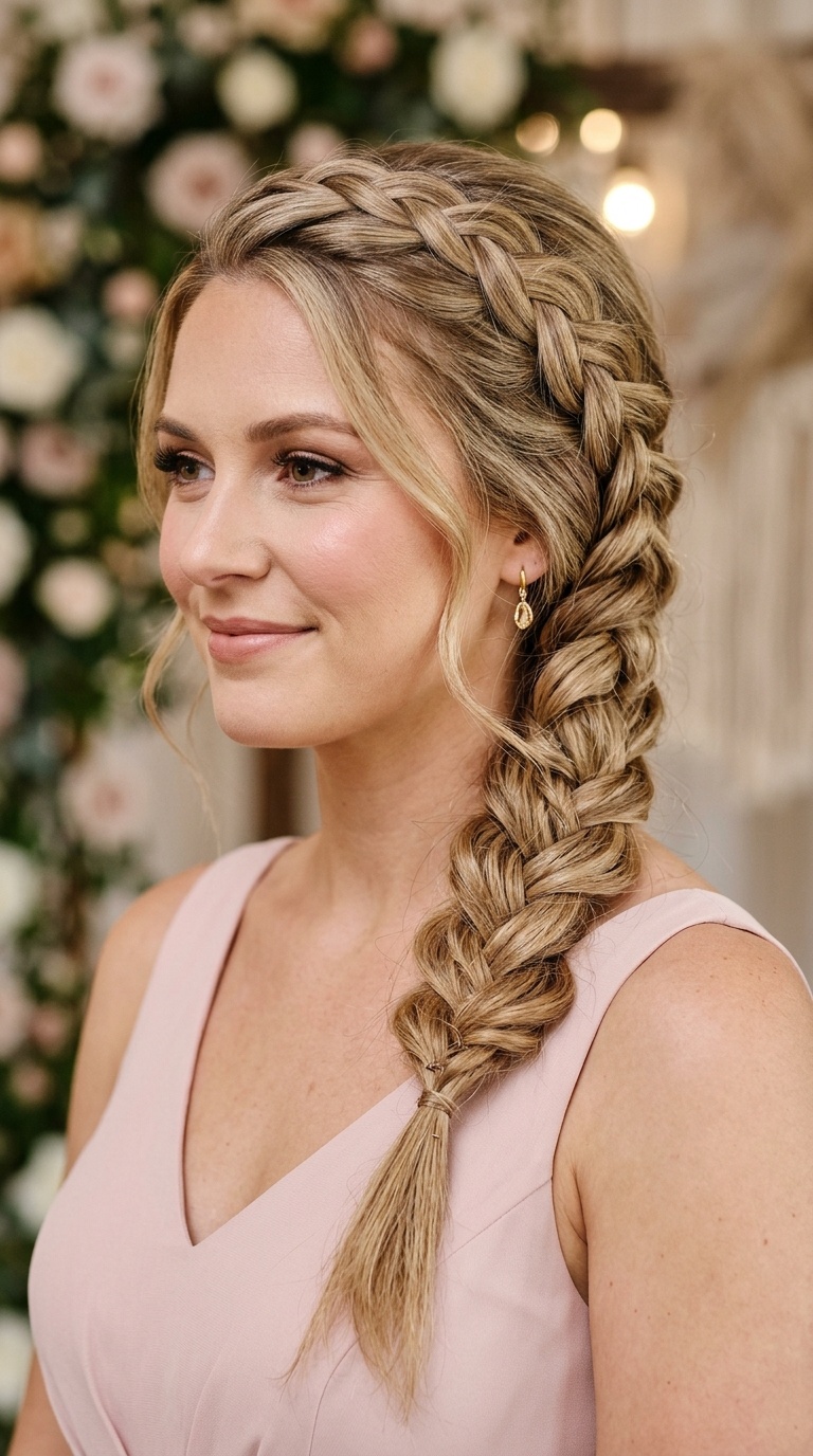 Side-Swept Dutch Braid