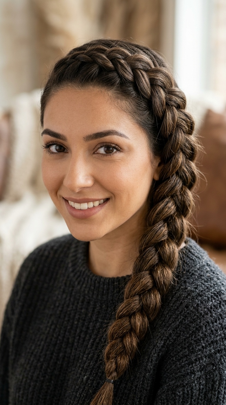 Side-Swept Dutch Braids