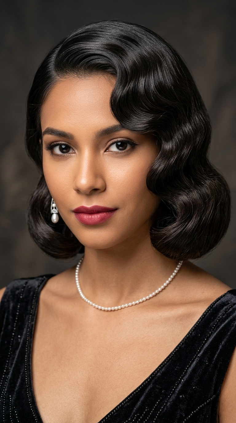 Side-Swept Finger Waves