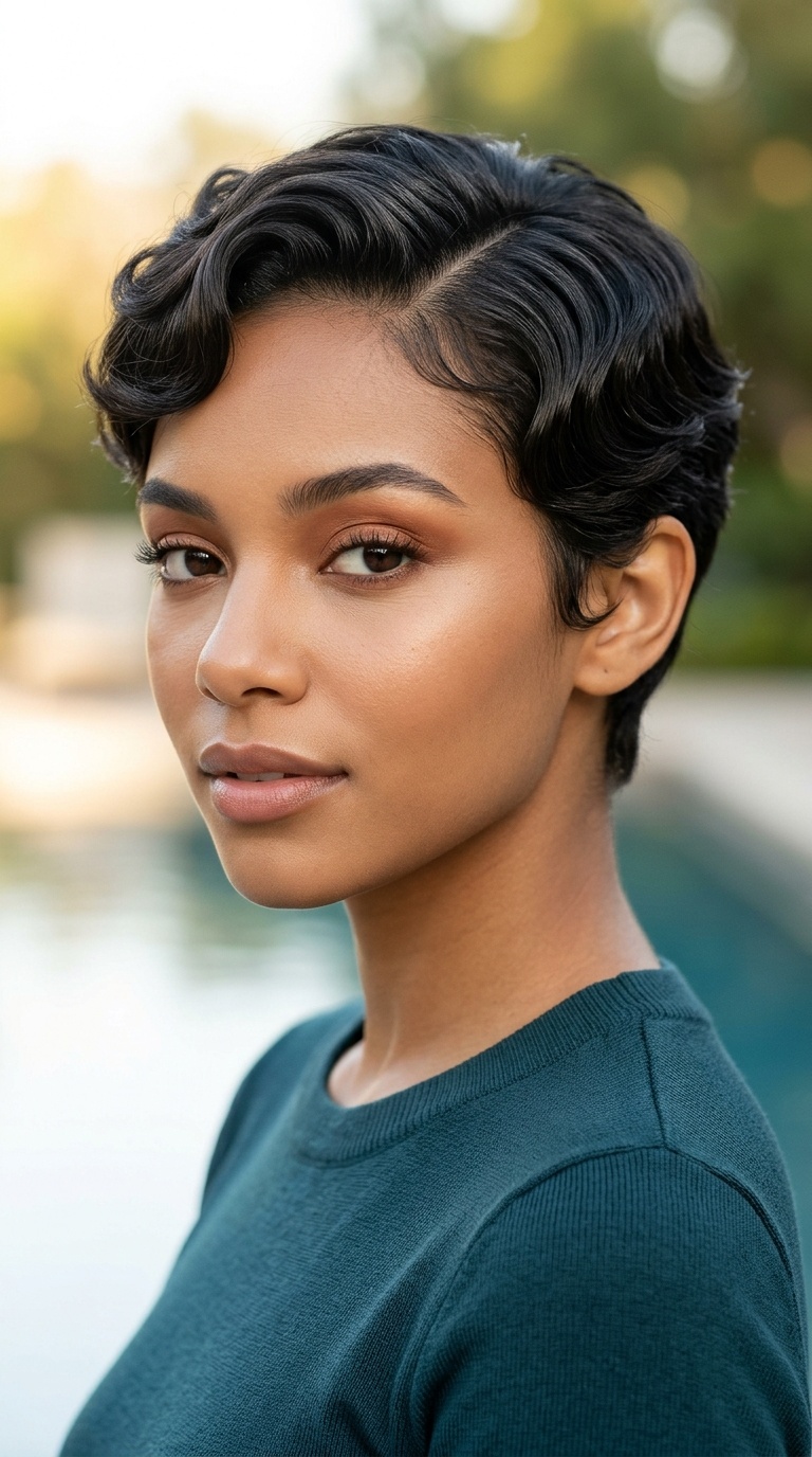 Side-Swept Finger Waves