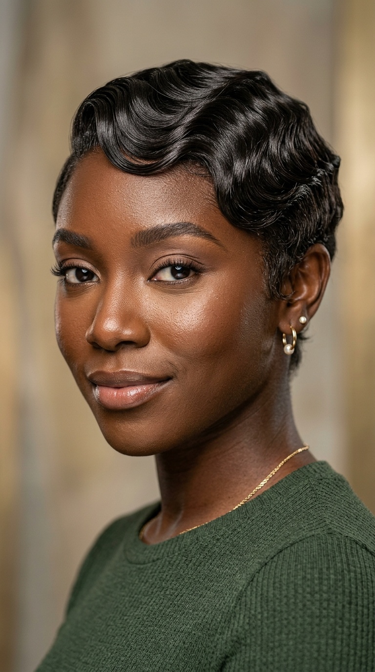 Side-Swept Finger Waves