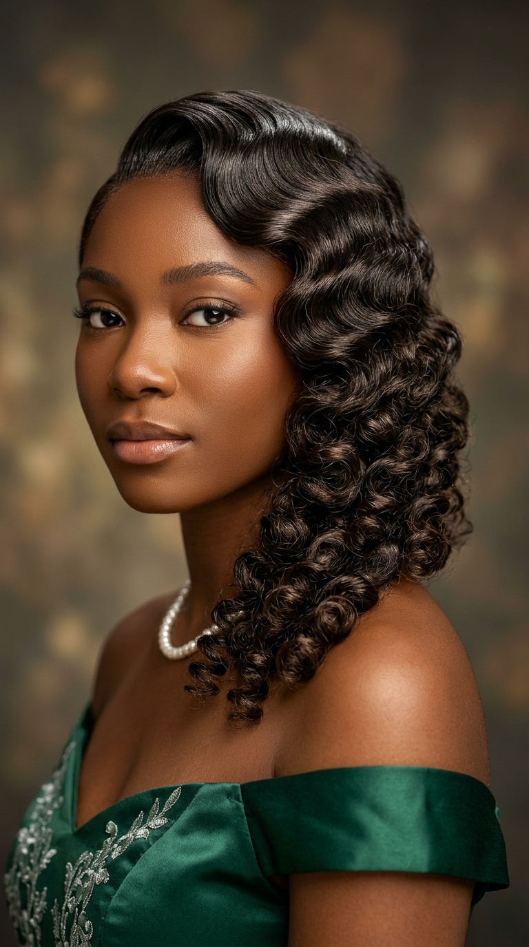 Side-Swept Finger Waves