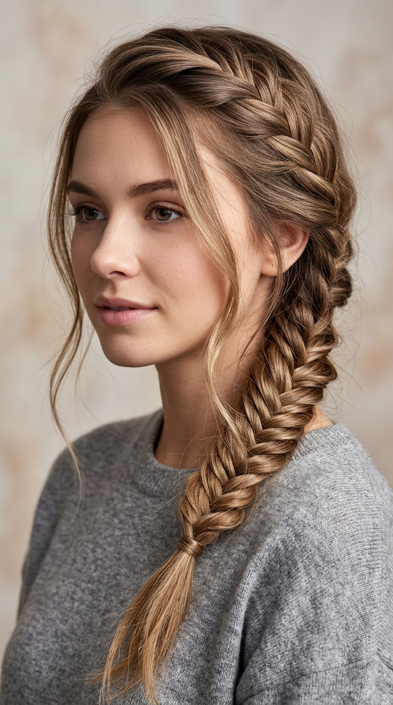 Side-Swept Fishbone Plait