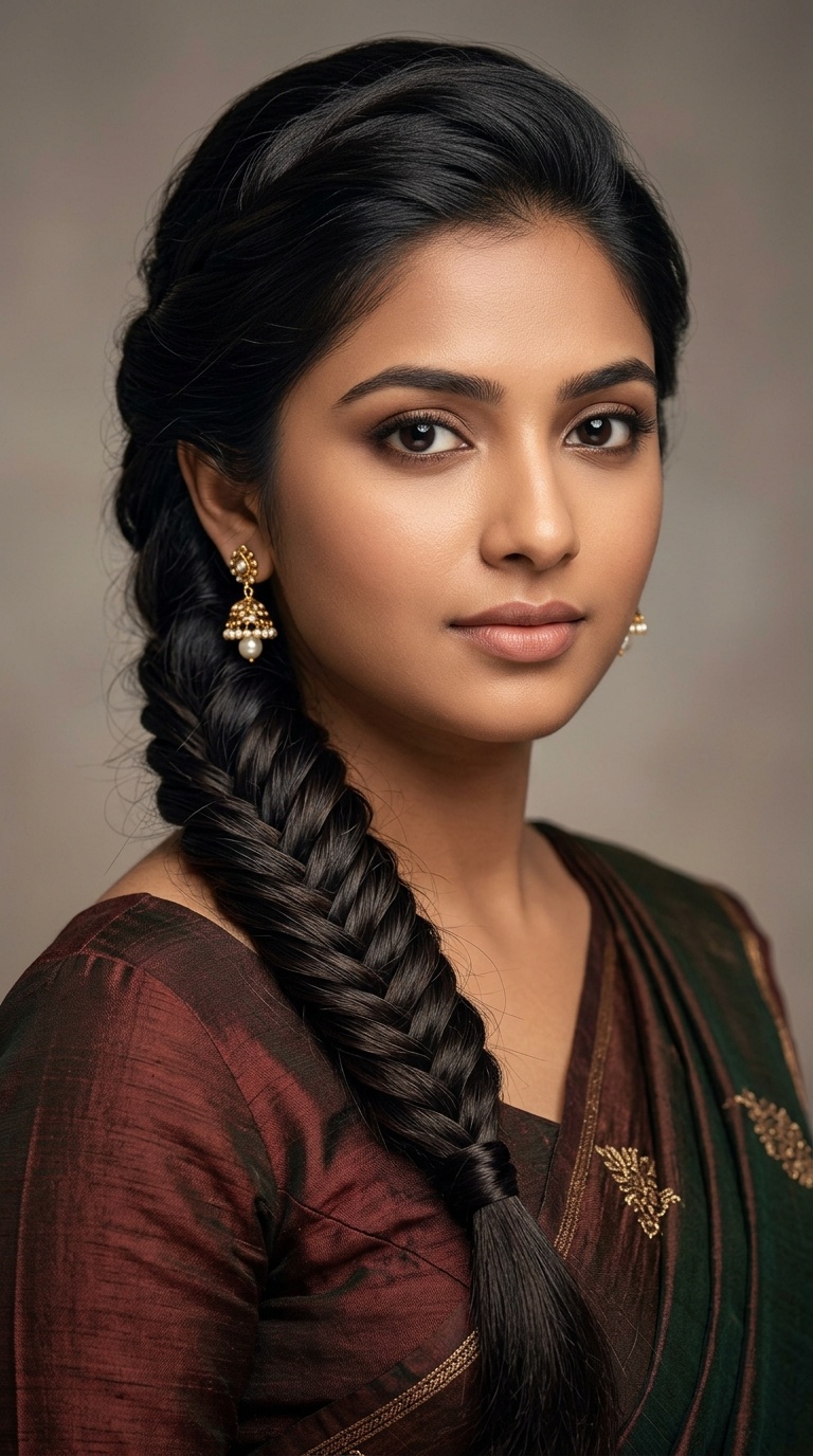 Side-Swept Fishtail Braid