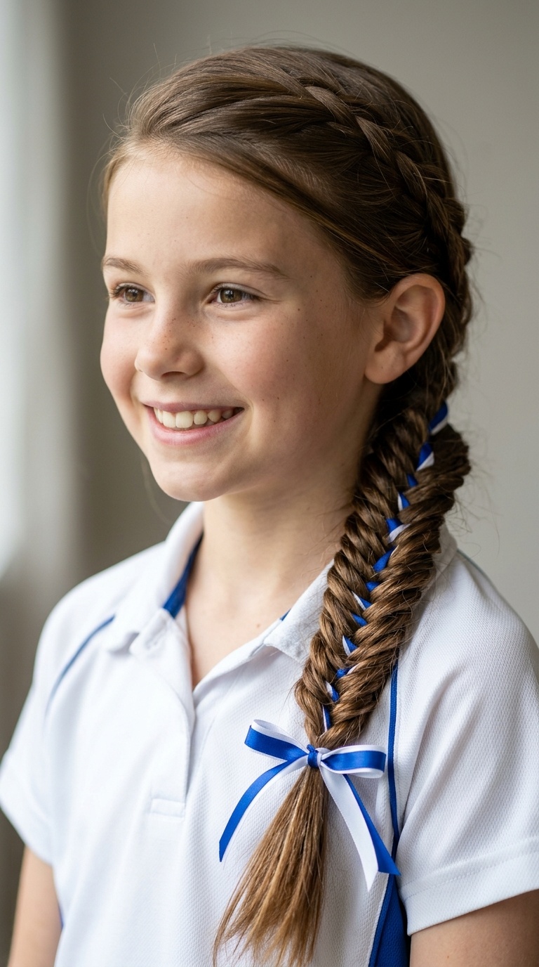 Side-Swept Fishtail Braid